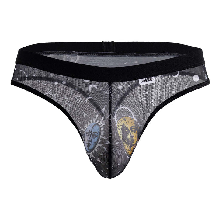 CandyMan Sun Moon Thong Men's Thong in Black/White – men's thongs