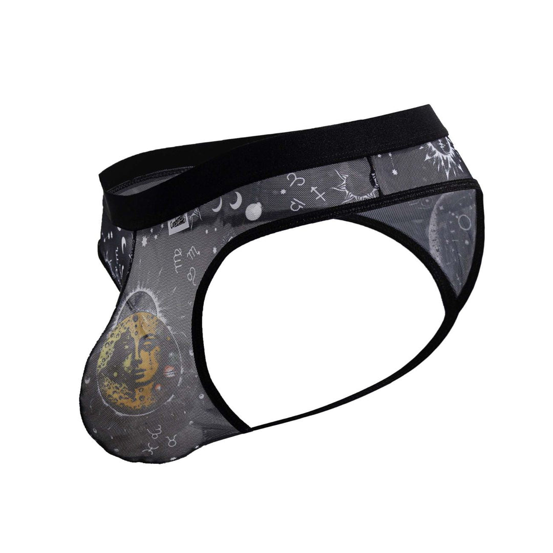 CandyMan Sun Moon Thong Men's Thong in Black/White – men's thongs
