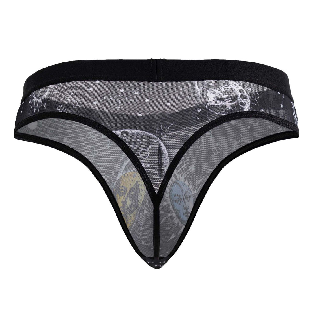 CandyMan Sun Moon Thong Men's Thong in Black/White – men's thongs