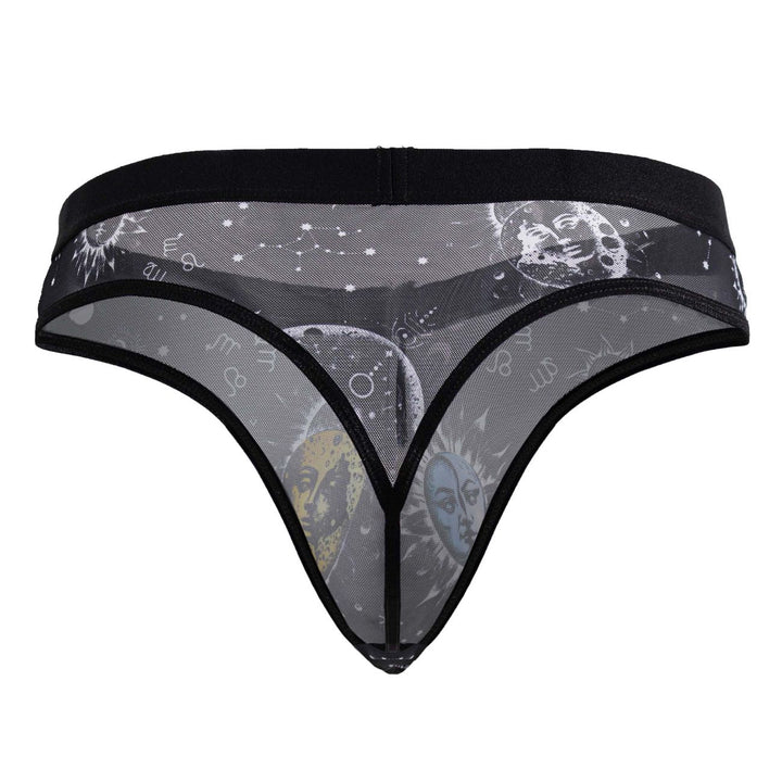 CandyMan Sun Moon Thong Men's Thong in Black/White – men's thongs