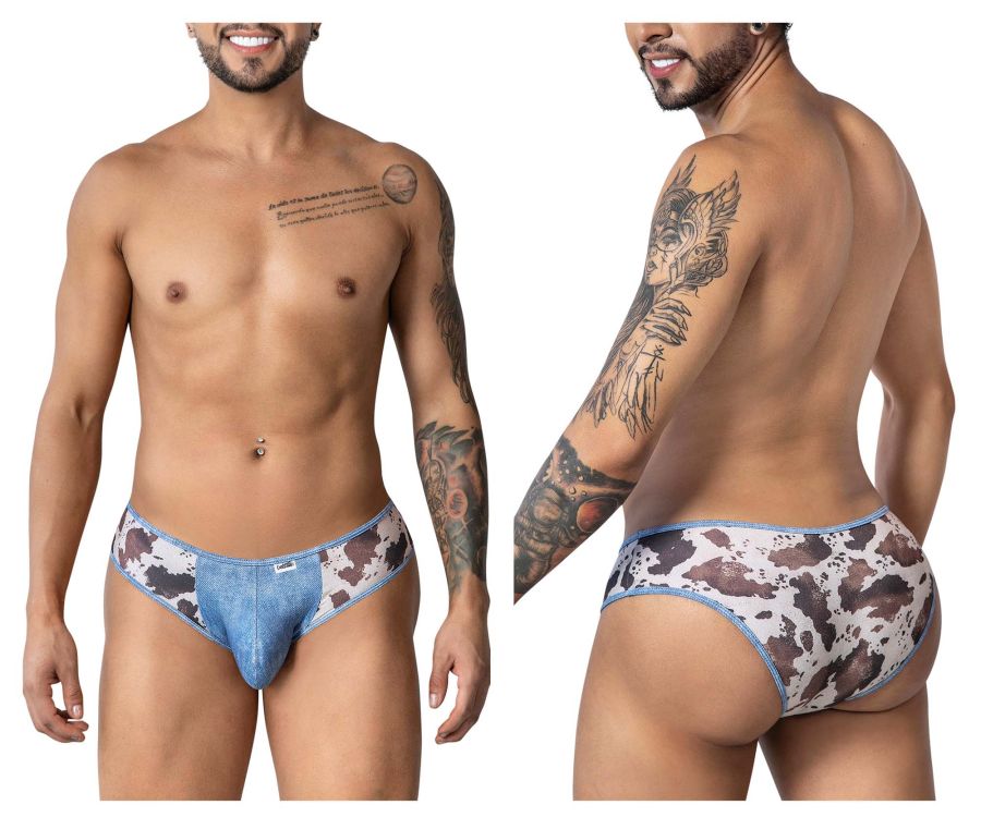 CandyMan Cowboy Men's Bikini Brief in Animal Print – men's briefs