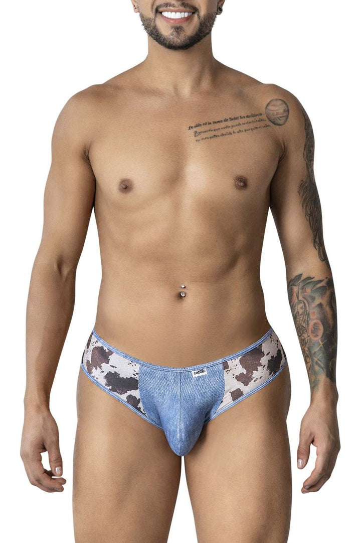 CandyMan Cowboy Men's Bikini Brief in Animal Print – men's briefs