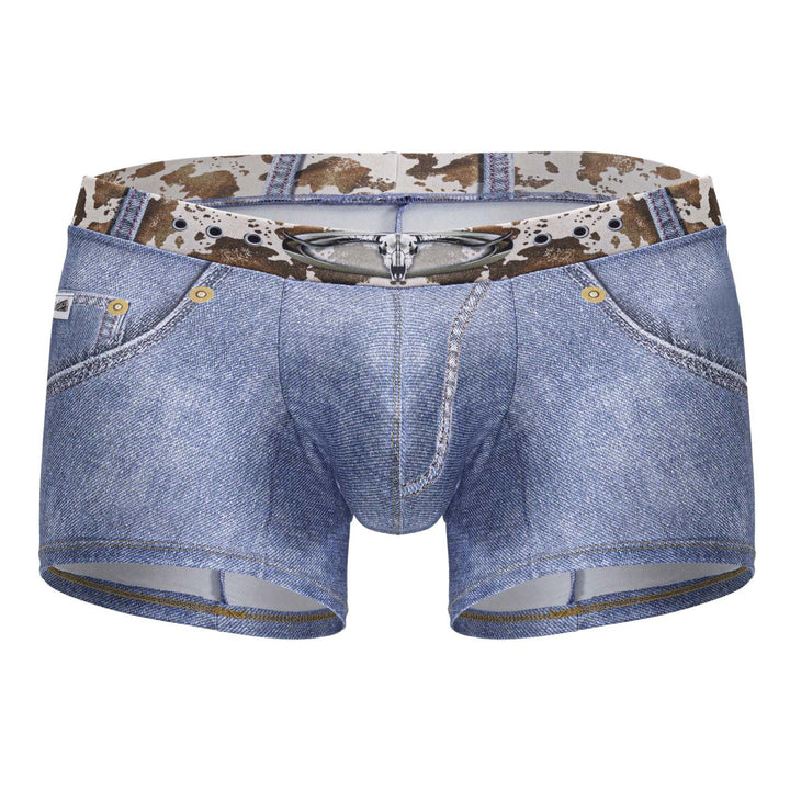 CandyMan Cowboy Men's Trunk Underwear in Denim Blue – men's trunks