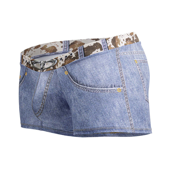 CandyMan Cowboy Men's Trunk Underwear in Denim Blue – men's trunks