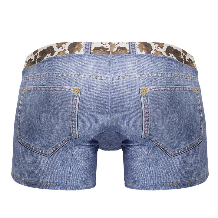 CandyMan Cowboy Men's Trunk Underwear in Denim Blue – men's trunks