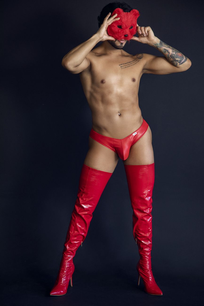 CandyMan Heart Briefs Men's Bikini Brief in Red – men's briefs
