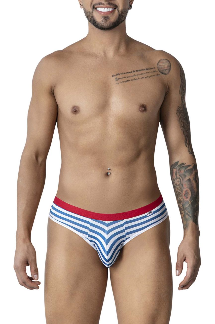 CandyMan Sailor Men's Bikini Brief in Blue/White – men's briefs