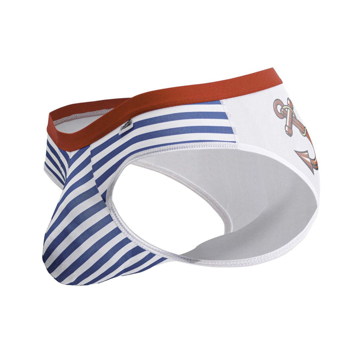 CandyMan Sailor Men's Bikini Brief in Blue/White – men's briefs