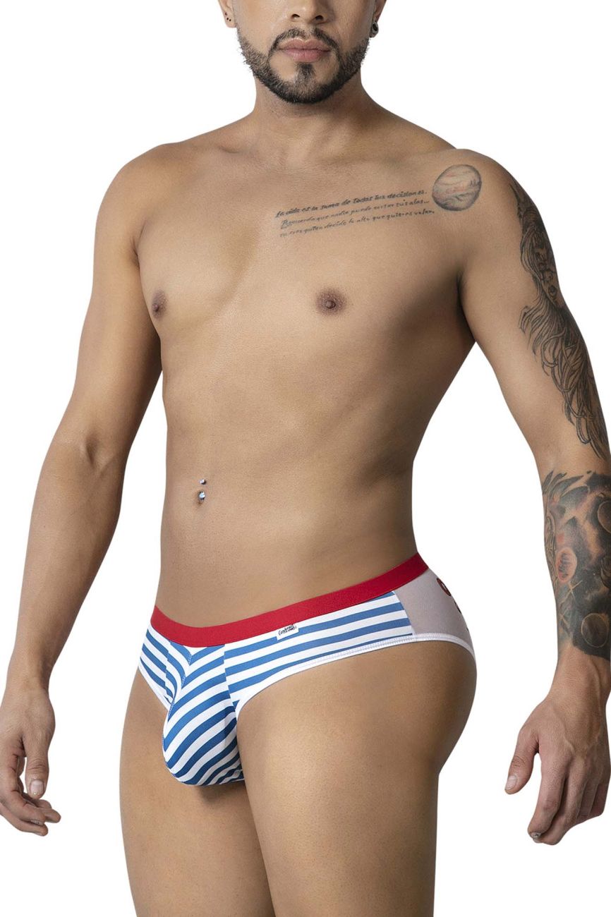 CandyMan Sailor Men's Bikini Brief in Blue/White – men's briefs