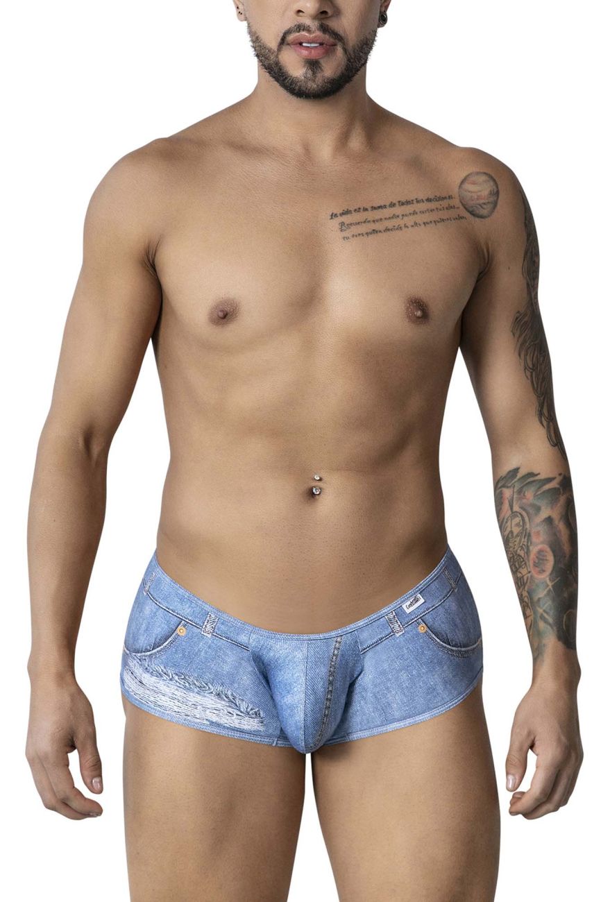 CandyMan Cowboy Men's Trunk Underwear in Denim Blue – men's trunks