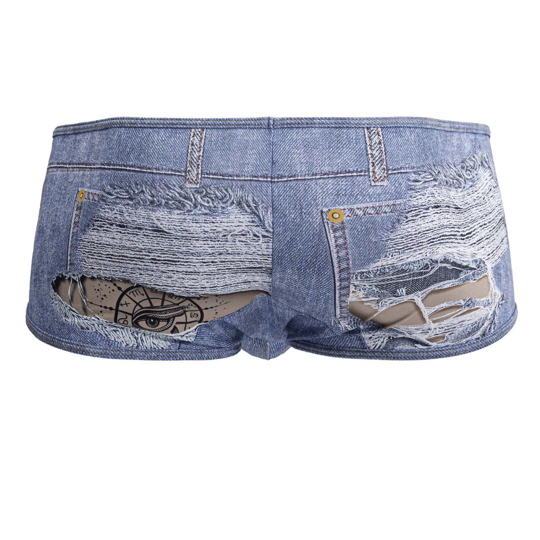 CandyMan Cowboy Men's Trunk Underwear in Denim Blue – men's trunks