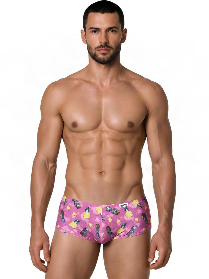 CandyMan  Men's Trunk Underwear in Printed Pink – men's trunks