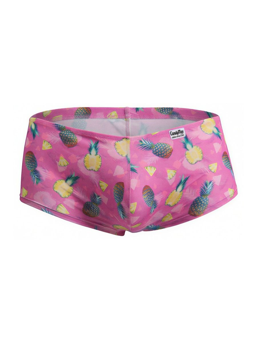 CandyMan  Men's Trunk Underwear in Printed Pink – men's trunks