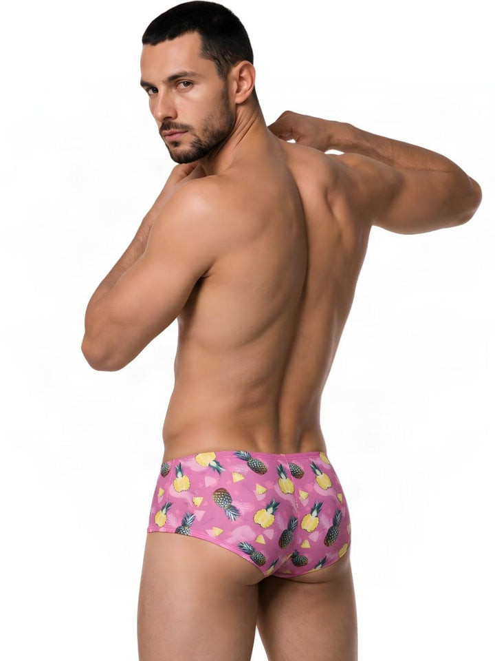 CandyMan  Men's Trunk Underwear in Printed Pink – men's trunks