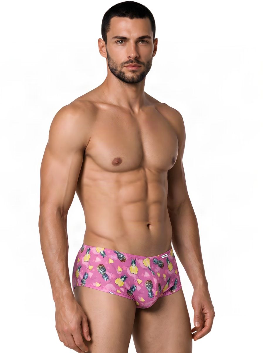 CandyMan  Men's Trunk Underwear in Printed Pink – men's trunks
