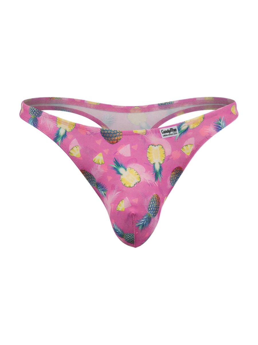 CandyMan  Men's Thong in Printed Pink – men's thongs