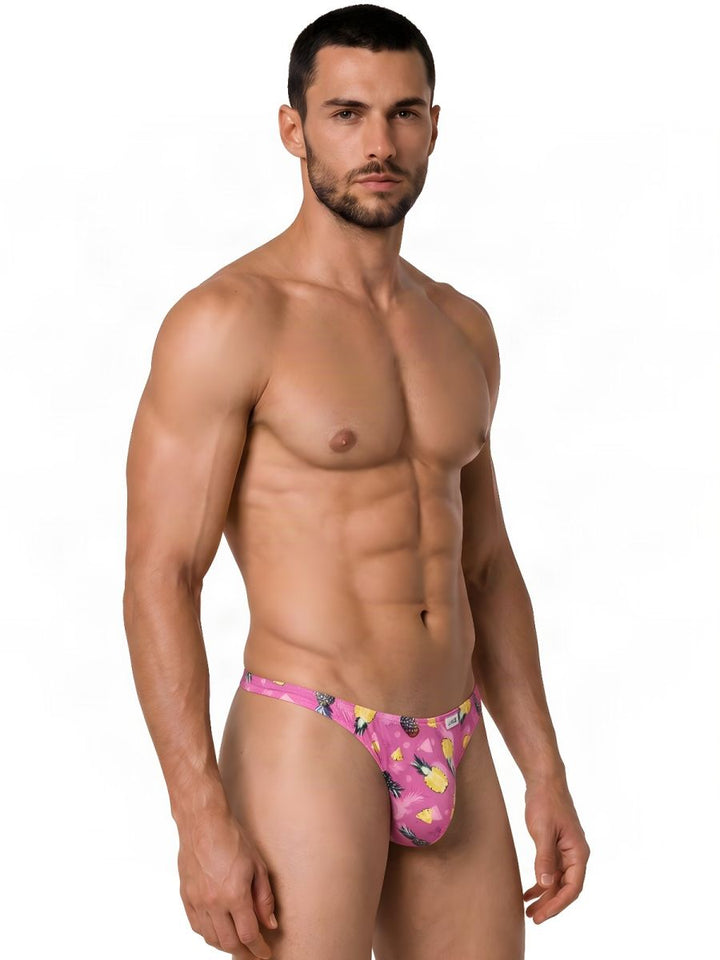 CandyMan  Men's Thong in Printed Pink – men's thongs