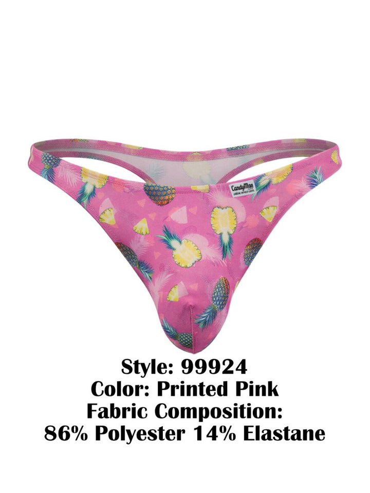 CandyMan  Men's Thong in Printed Pink – men's thongs