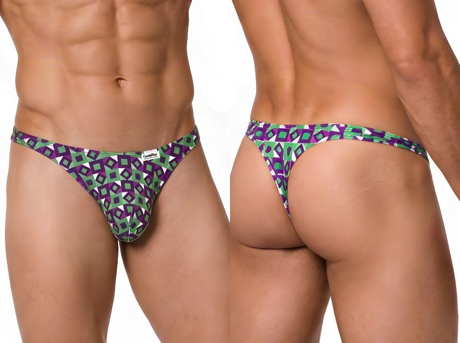 CandyMan  Men's Thong in Printed Purple – men's thongs