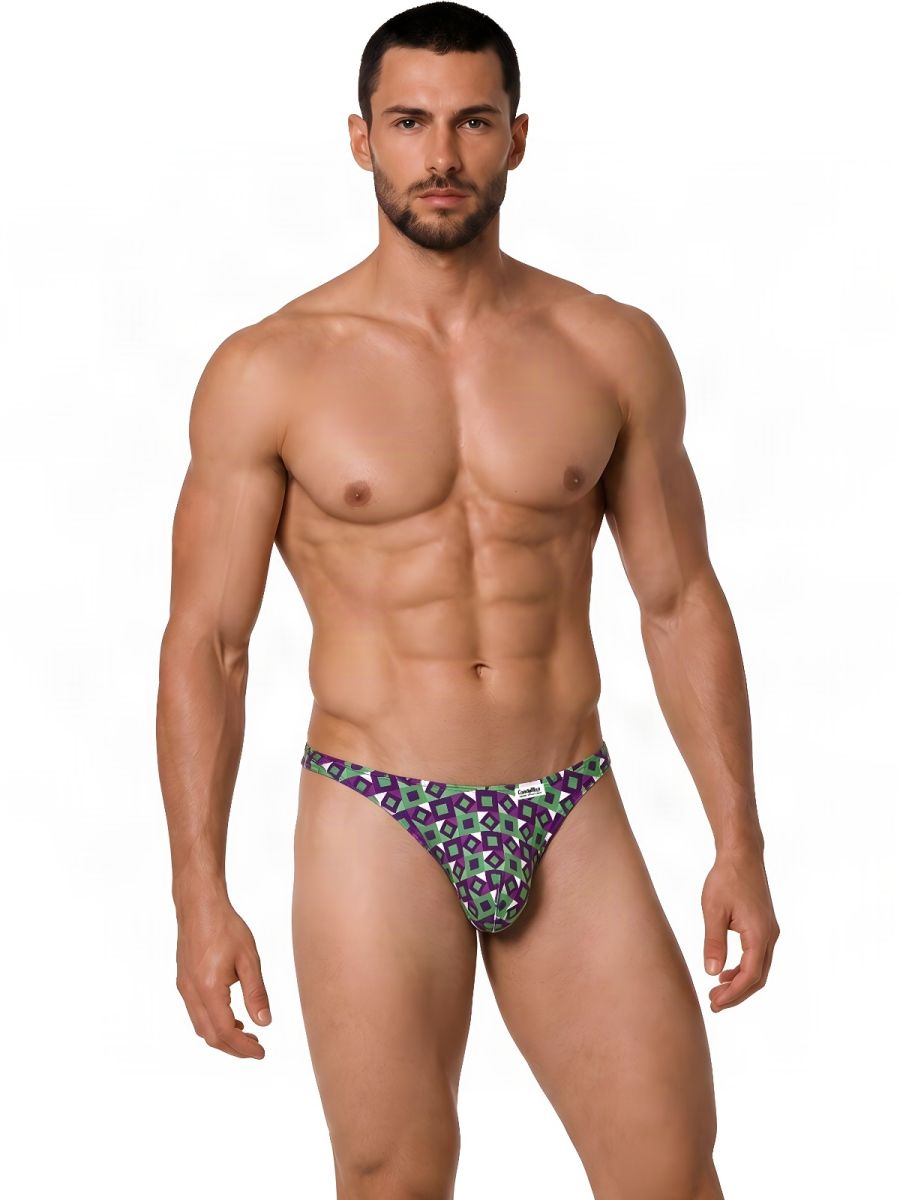 CandyMan  Men's Thong in Printed Purple – men's thongs