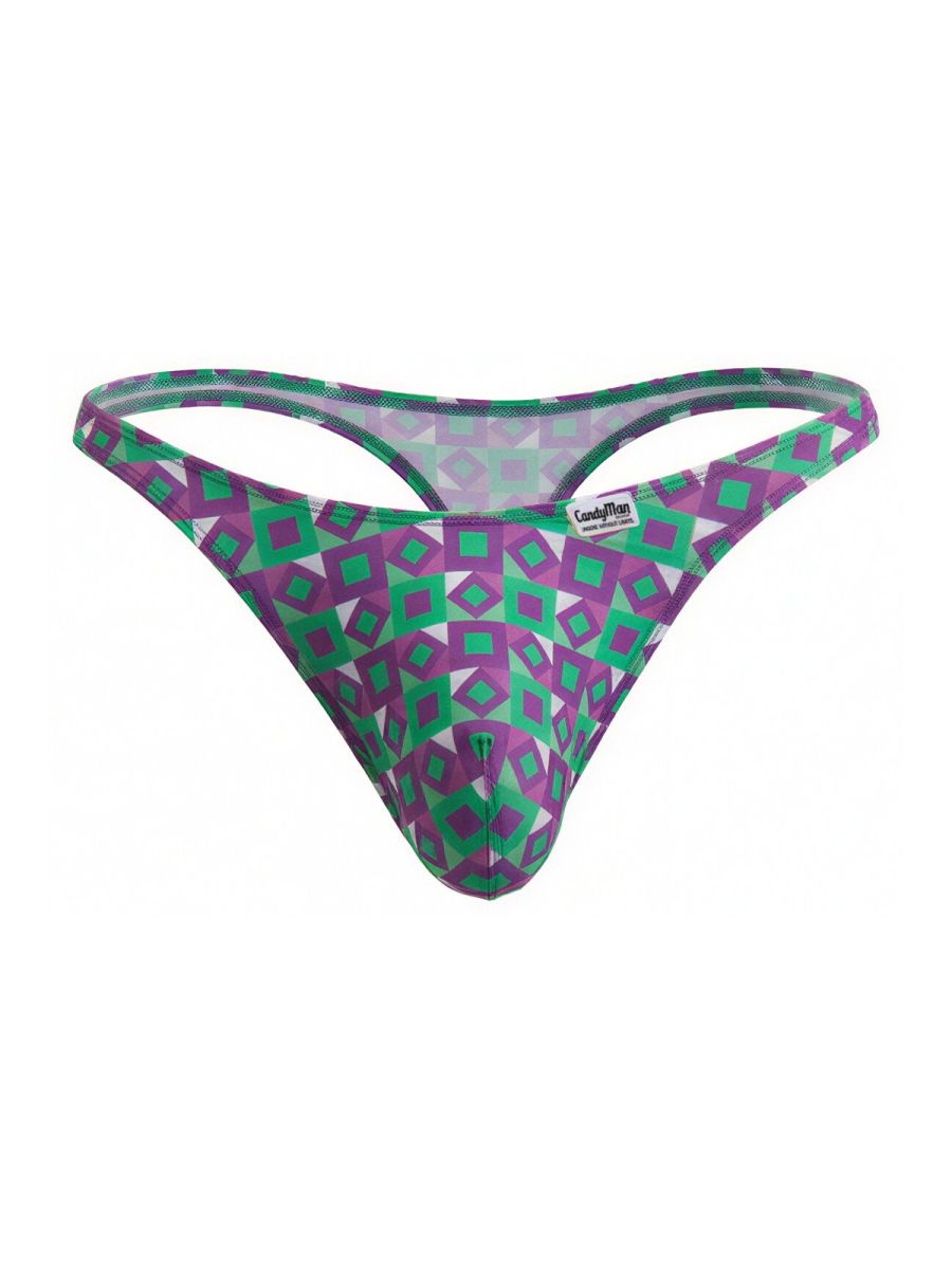 CandyMan  Men's Thong in Printed Purple – men's thongs