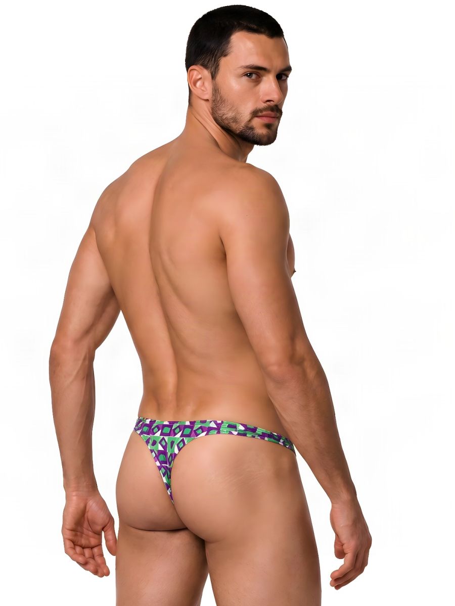 CandyMan  Men's Thong in Printed Purple – men's thongs