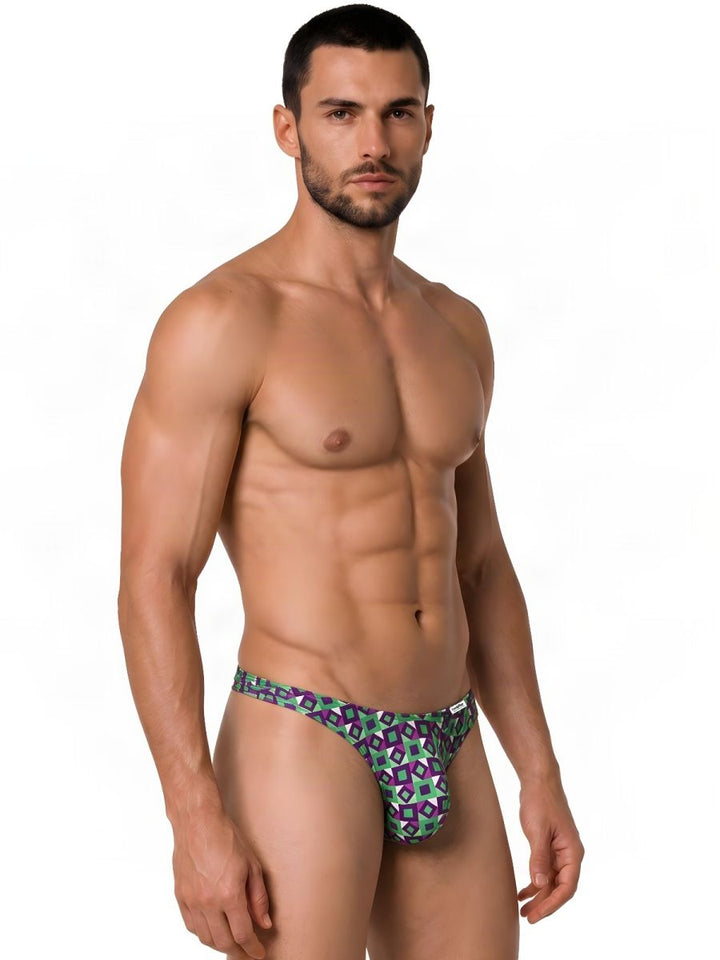 CandyMan  Men's Thong in Printed Purple – men's thongs