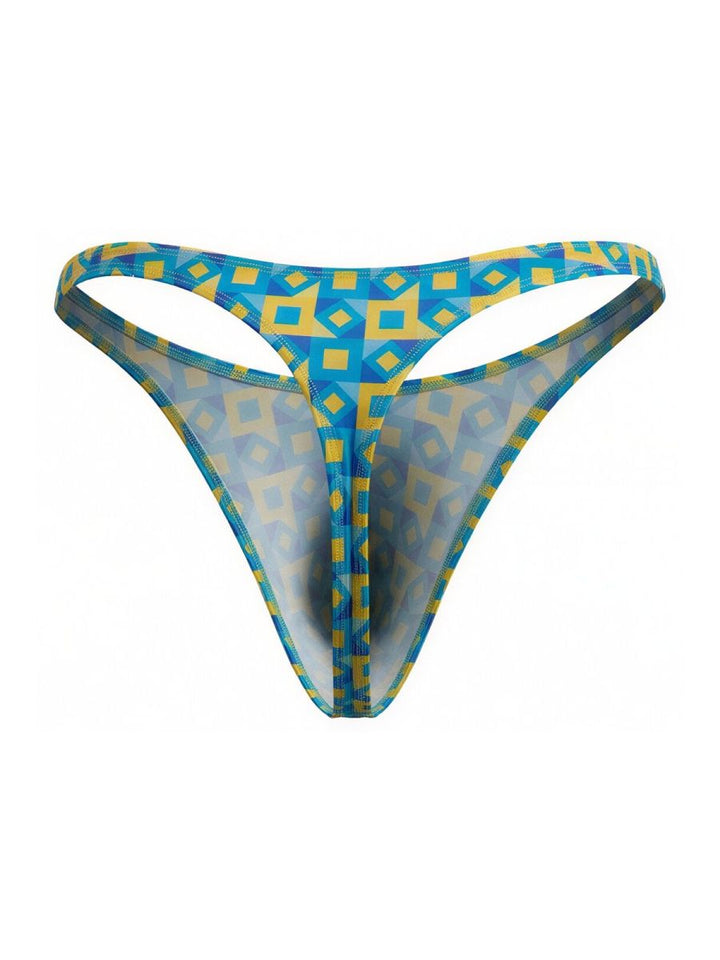 CandyMan  Men's Thong in Printed Turquoise – men's thongs