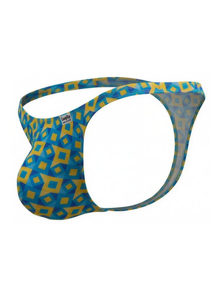 CandyMan  Men's Thong in Printed Turquoise – men's thongs