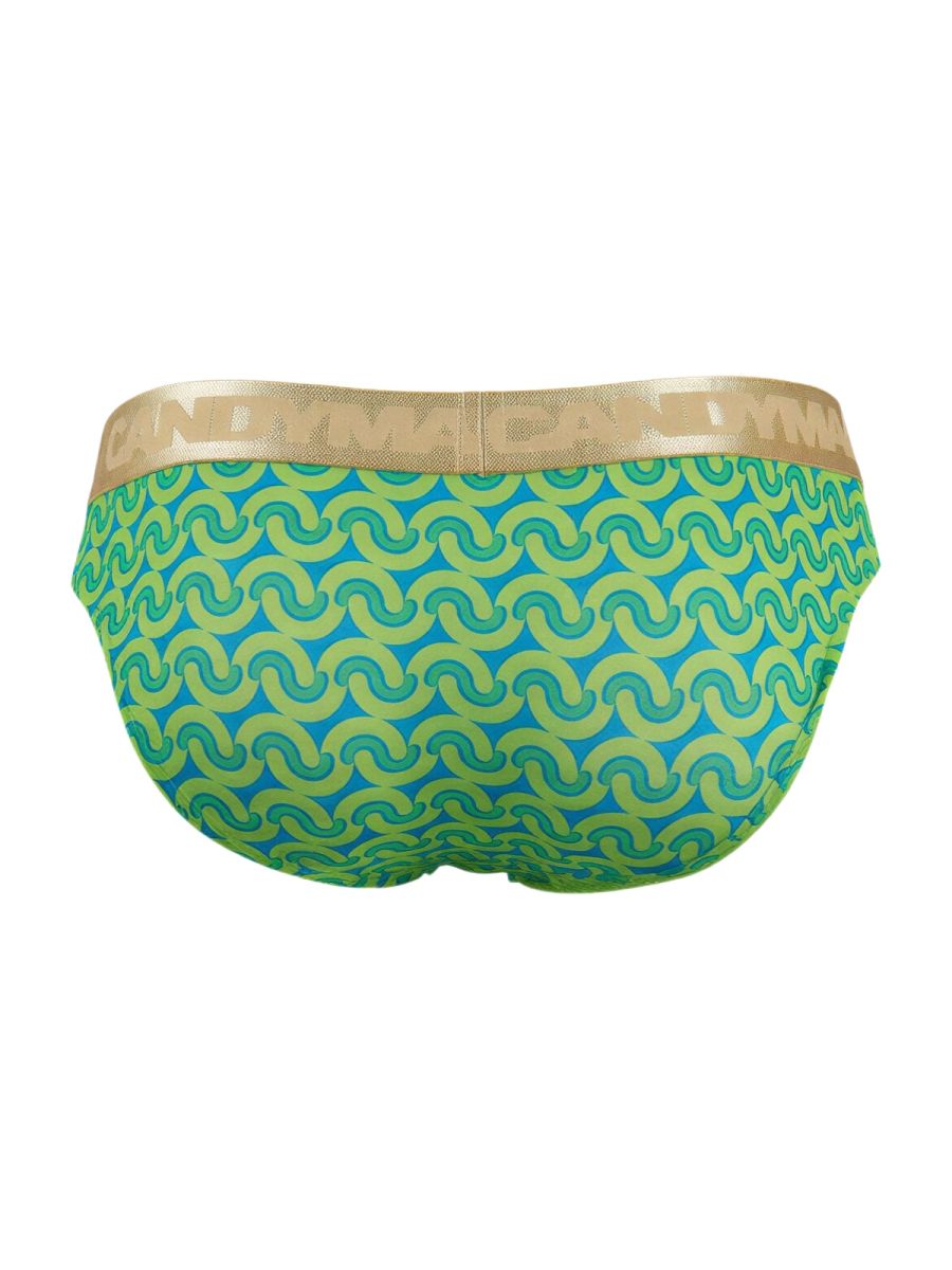 CandyMan  Men's Bikini Brief in Printed Green – men's briefs