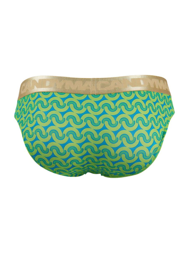 CandyMan  Men's Bikini Brief in Printed Green – men's briefs