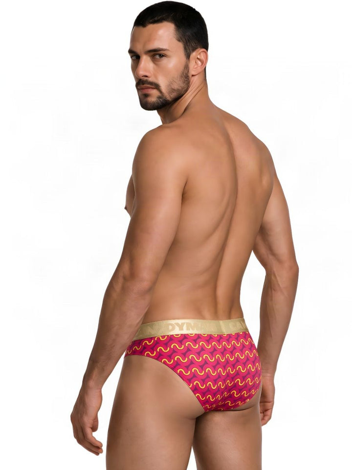 CandyMan  Men's Bikini Brief in Printed Pink – men's briefs