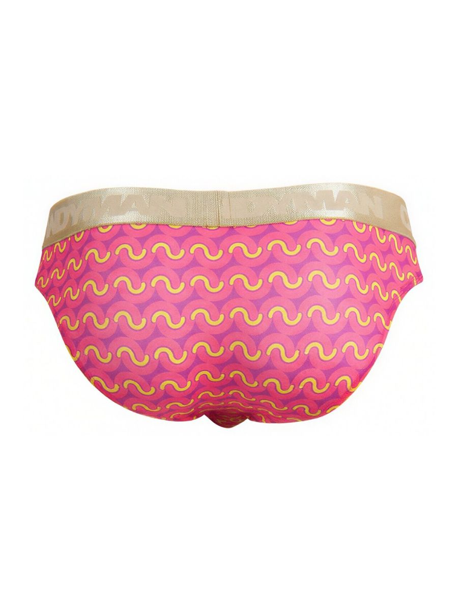 CandyMan  Men's Bikini Brief in Printed Pink – men's briefs