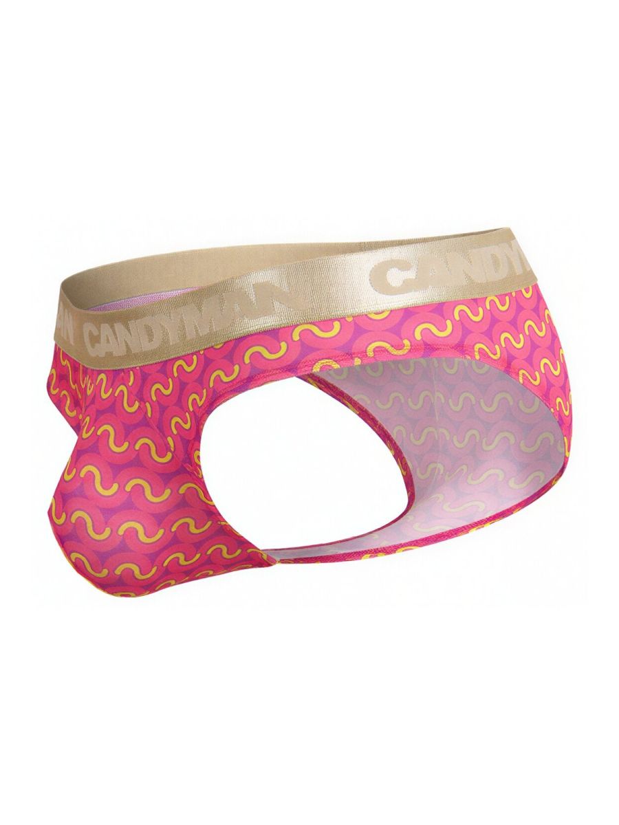 CandyMan  Men's Bikini Brief in Printed Pink – men's briefs