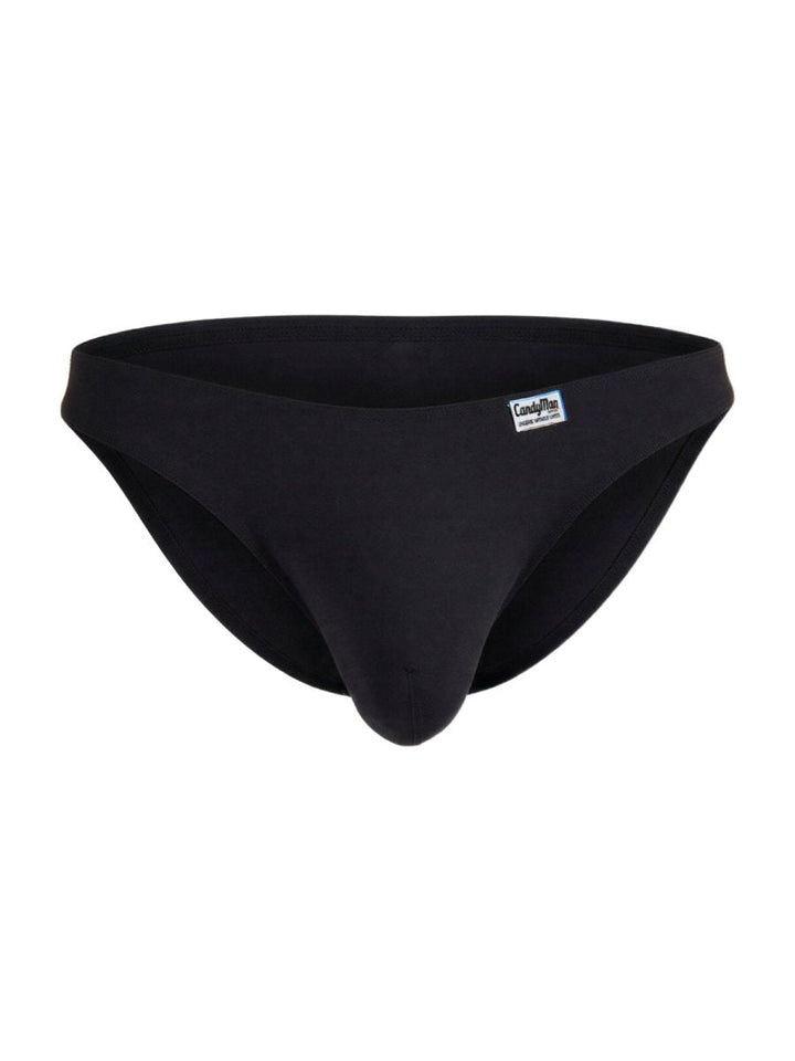 CandyMan Sleek Low Rise Men's Bikini Brief in Black – men's briefs