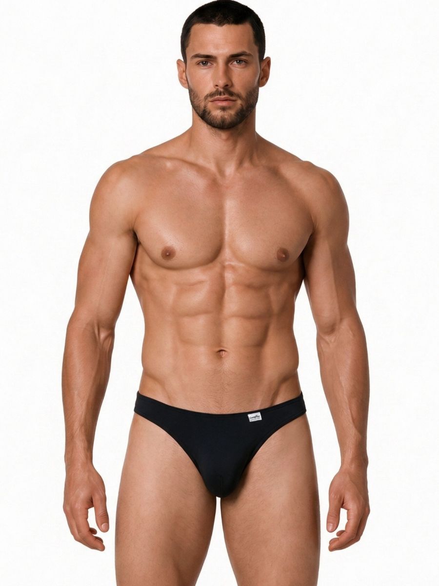 CandyMan Sleek Low Rise Men's Bikini Brief in Black – men's briefs