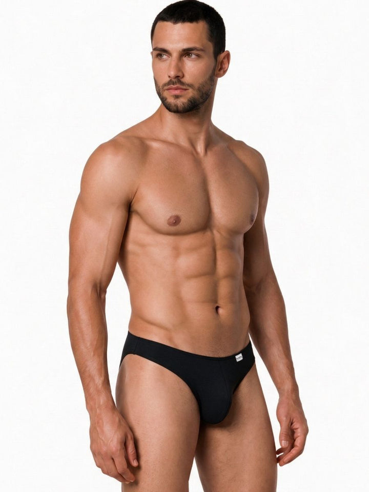 CandyMan Sleek Low Rise Men's Bikini Brief in Black – men's briefs