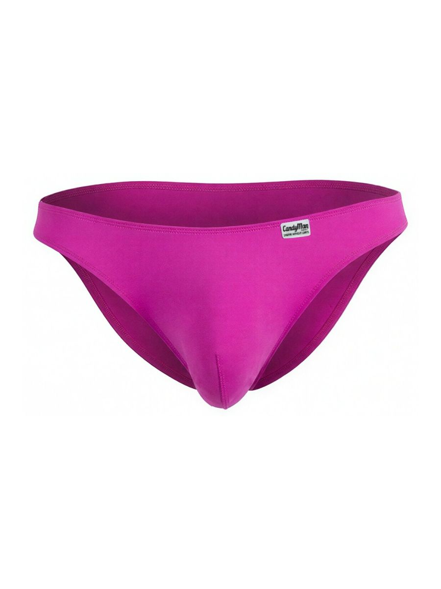 CandyMan Bikini Sleek Low Rise Brief in magenta – men's low-rise bikini brief underwear
