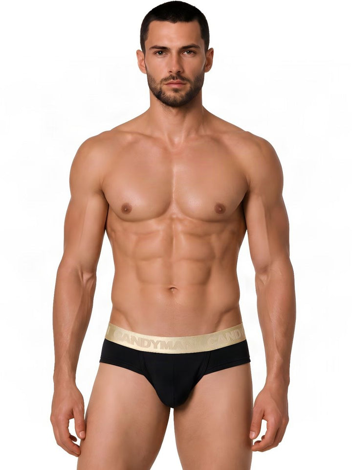CandyMan  Men's Bikini Brief in Black – men's briefs