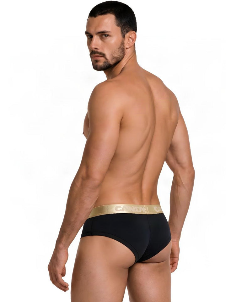 CandyMan  Men's Bikini Brief in Black – men's briefs