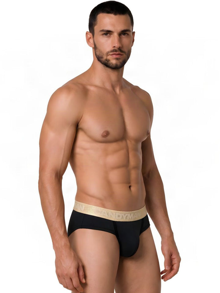CandyMan  Men's Bikini Brief in Black – men's briefs