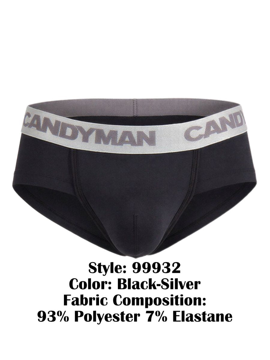 CandyMan  Men's Bikini Brief in Black – men's briefs