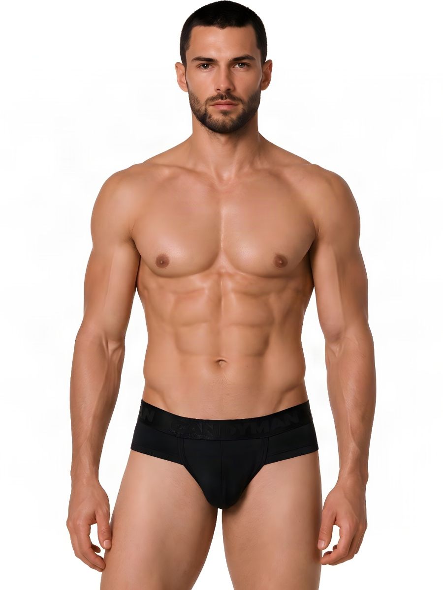 CandyMan  Men's Bikini Brief in Black – men's briefs