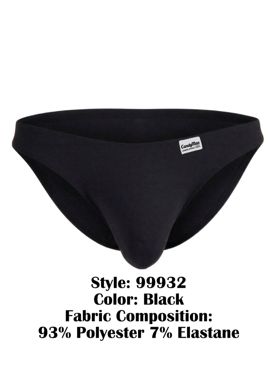 CandyMan  Men's Bikini Brief in Black – men's briefs