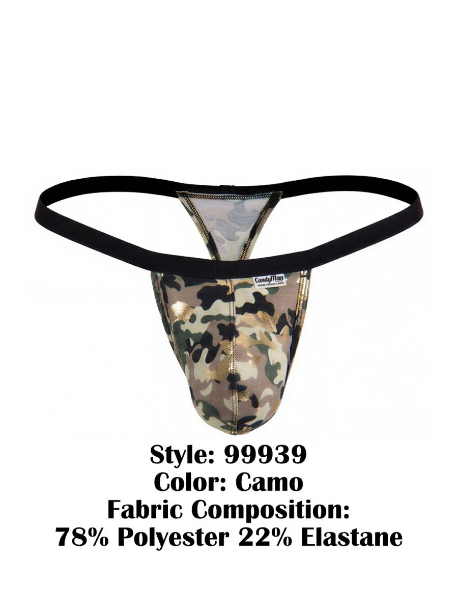CandyMan Minimalist Low Rise Micro Men's Thong in Camo – men's thongs