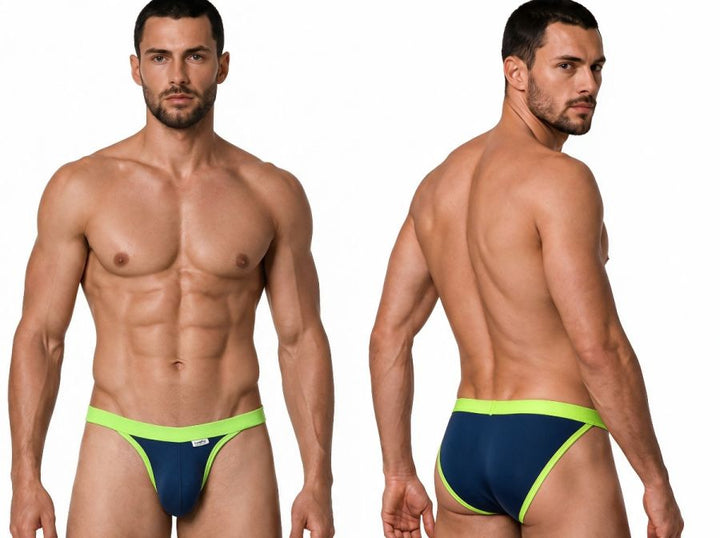 CandyMan Athletic Low Rise Men's Bikini Brief in Navy – men's briefs Handmade in Colombia