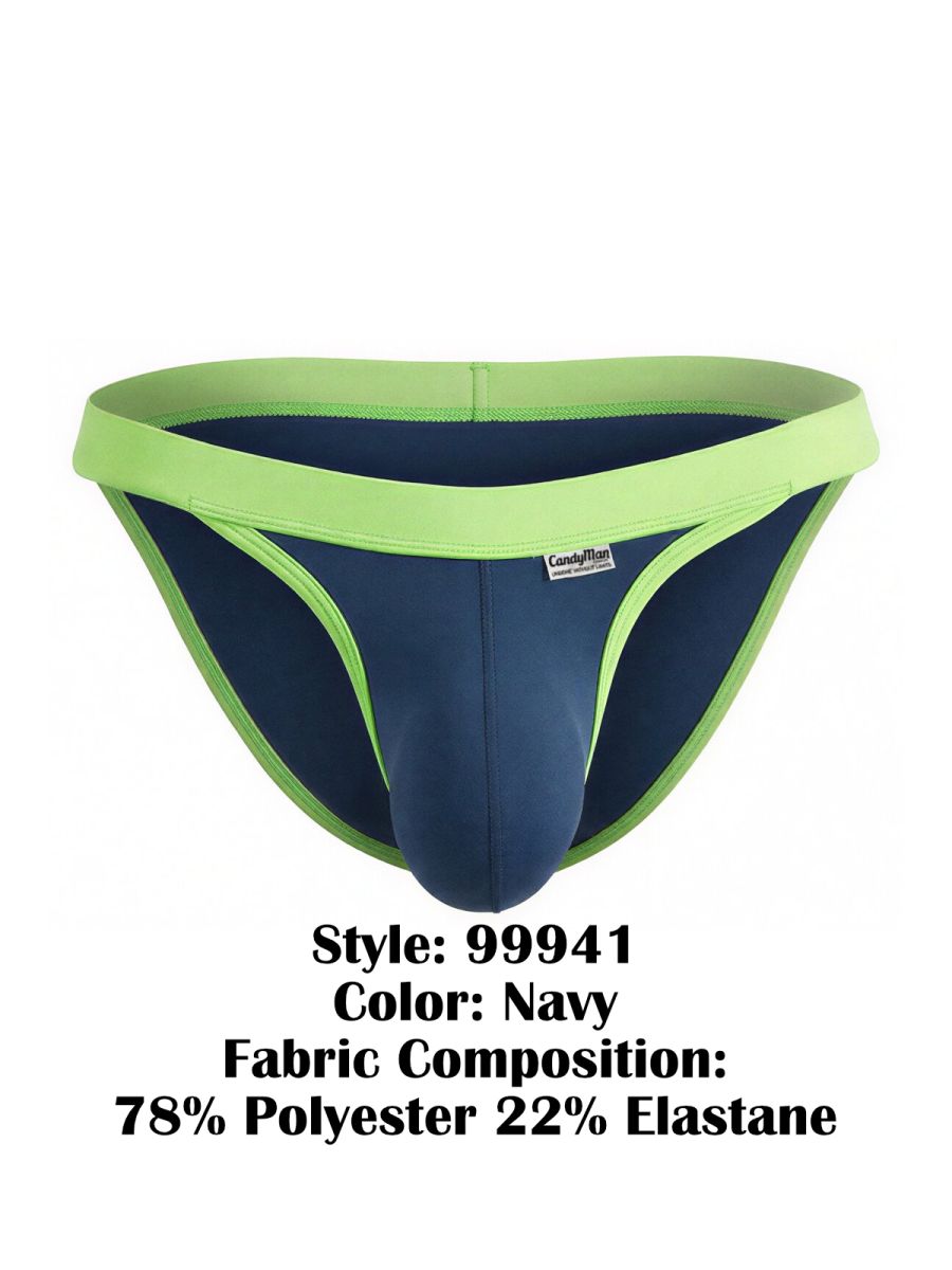CandyMan Athletic Low Rise Men's Bikini Brief in Navy – men's briefs Handmade in Colombia