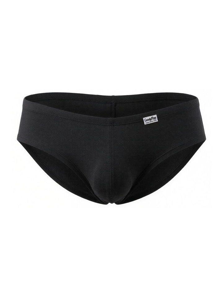 CandyMan Sleek Low Rise Trunks in black – men's stretch microfiber low-rise trunk underwear