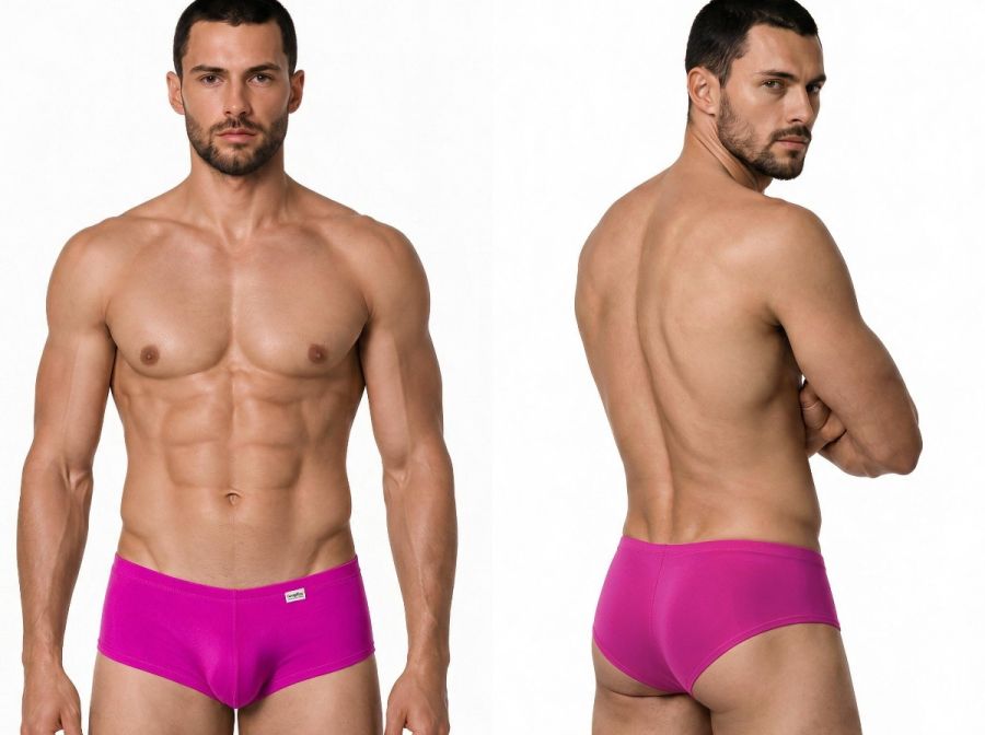 CandyMan Sleek Low Rise Men's Trunk Underwear in Magenta – men's trunks Handmade in Colombia