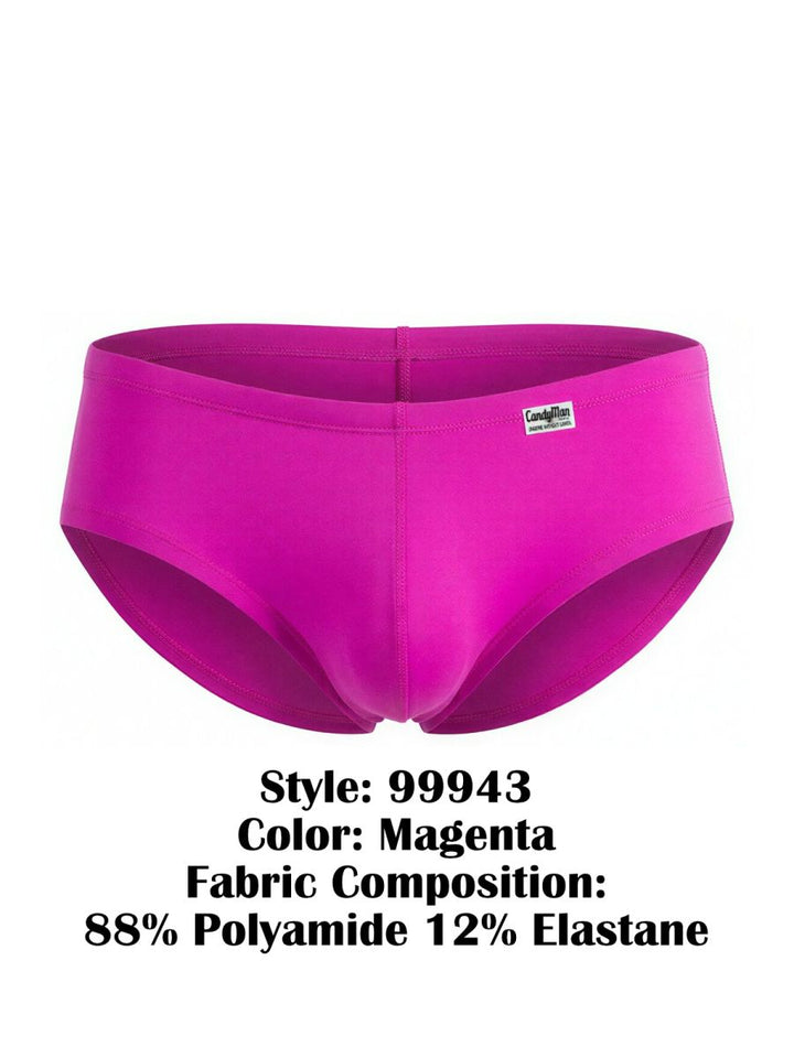 CandyMan Sleek Low Rise Men's Trunk Underwear in Magenta – men's trunks Handmade in Colombia